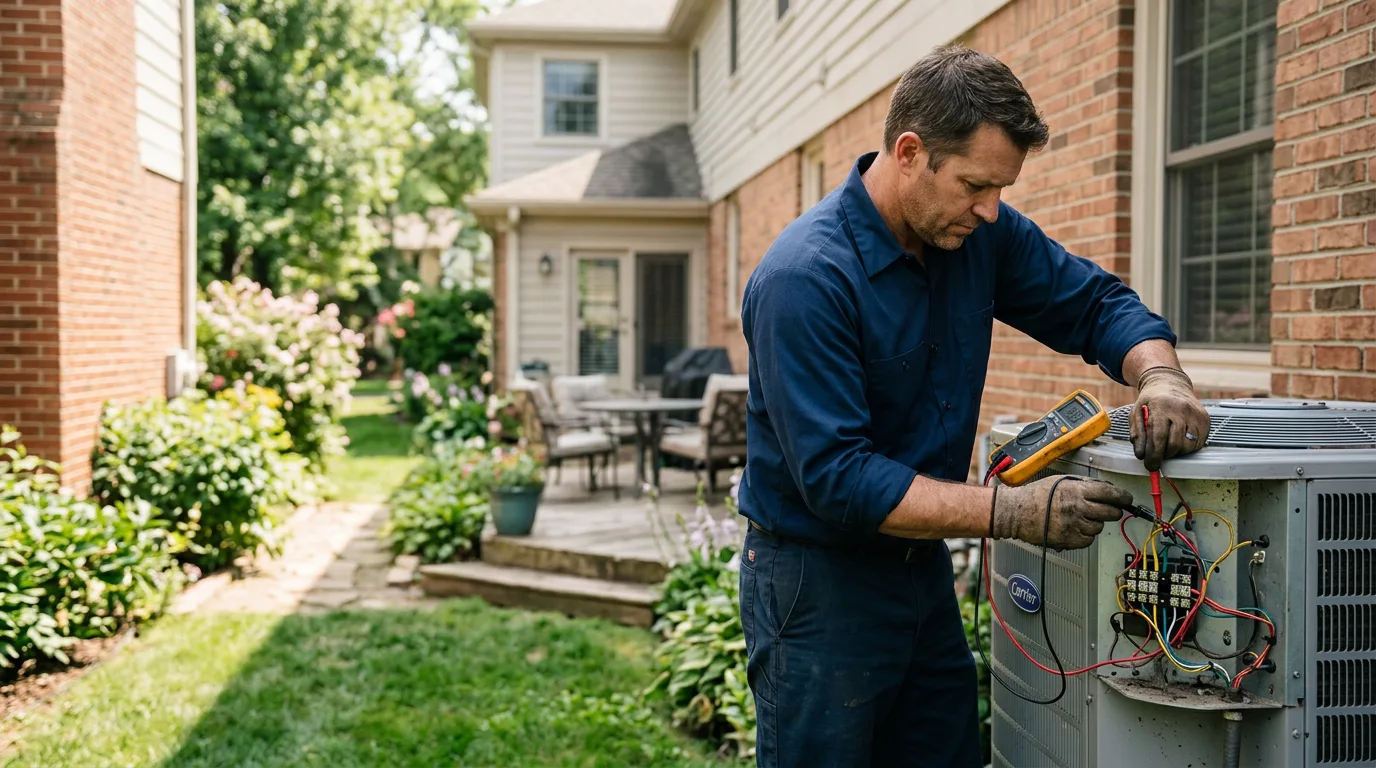 HVAC technician working near Marysville, WA